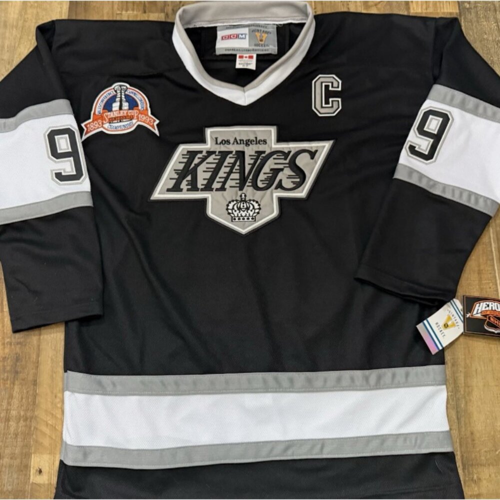 Mens Wayne Gretzky Los Angeles Kings CCM Throwback Jersey - Size Large (52) - Picture 4 of 4